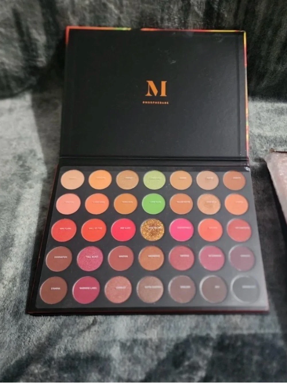 Morphe 3503 Eyeshadow Palette - Vibrant Red, Orange, Pink, Green, Brown, Gold